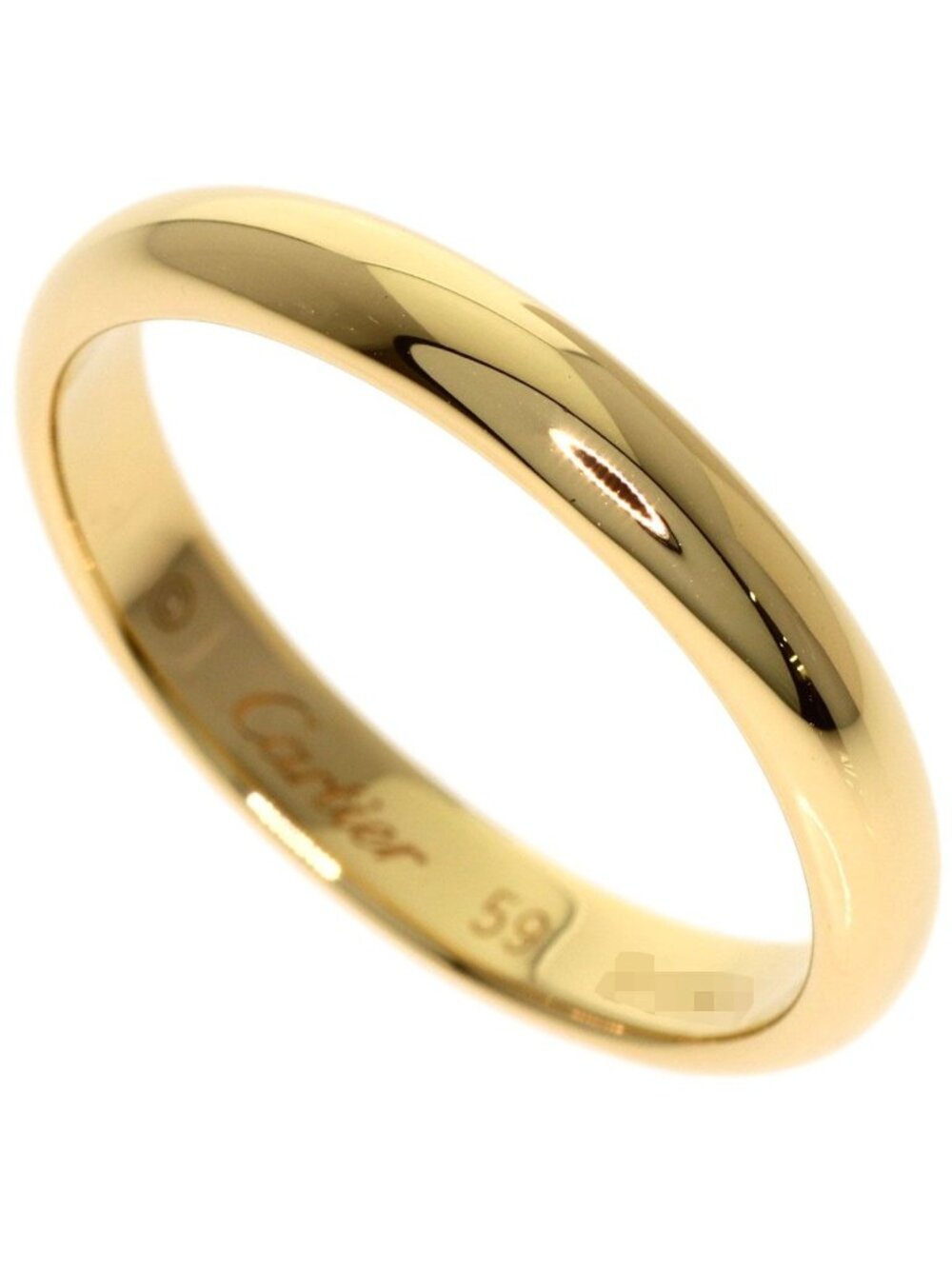 Cartier Wedding 59 Ring 18k Yellow Gold